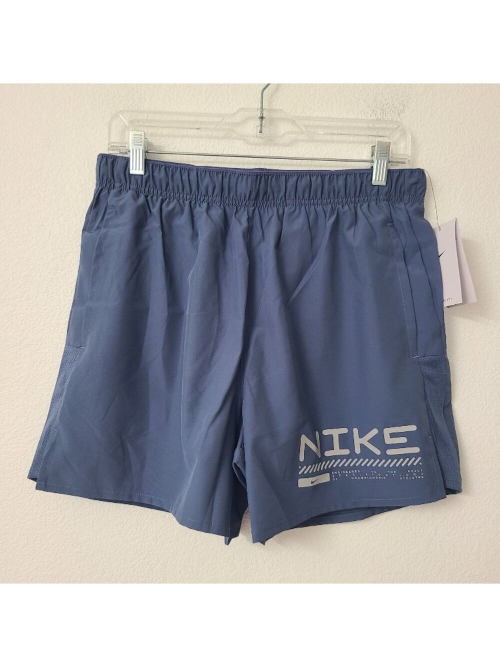Nike Challenger Winterized 5" 2-In-1 Running Shorts HV2679-491 Size M Blue